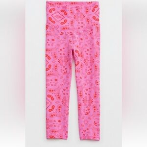 Aerie pink cropped leggings